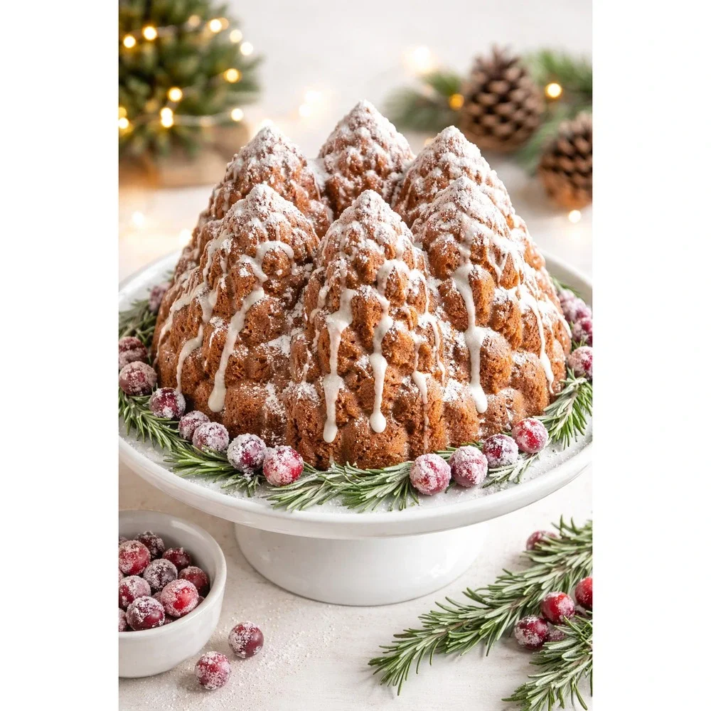 Nordic Ware‎ Cast Aluminum Pine Forest Holiday Tree Bundt Cake Pan 9 Cups
